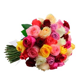 Bouquet 36 rosas coloridas 